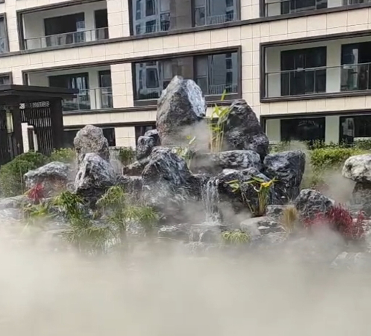 西安 世紀(jì)瀾庭小區(qū)噴霧造景項(xiàng)目