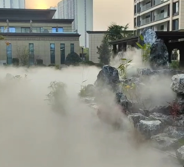 西安 世紀(jì)瀾庭小區(qū)噴霧造景項(xiàng)目